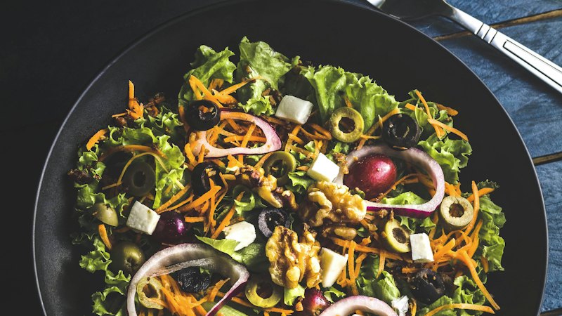 Yeşil yapraklı salata